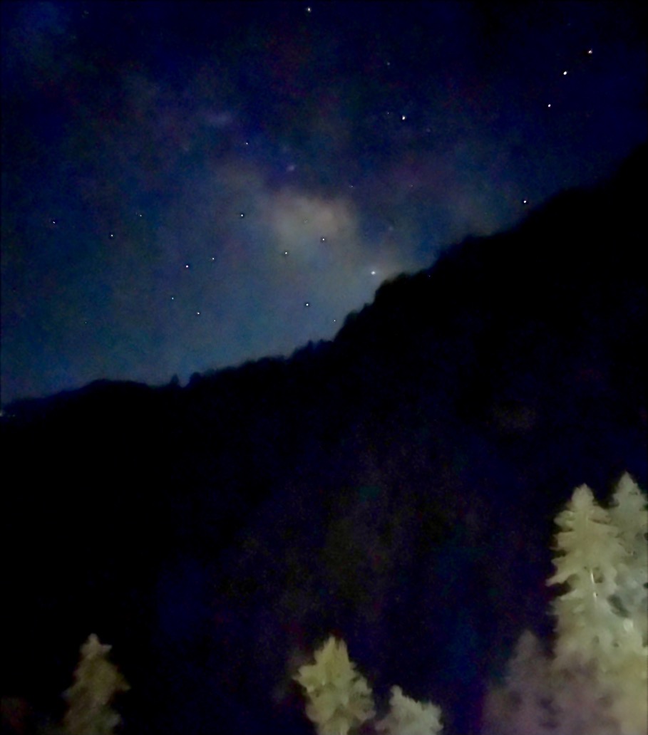 Mountains and Milky Way, Tandi, Jibhi, HImachal